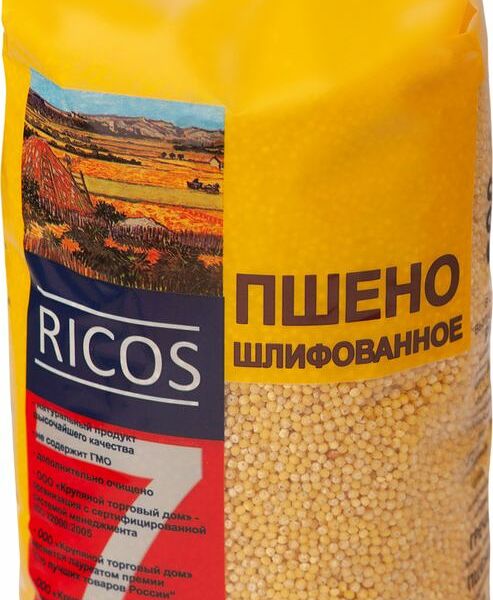 Пшено Ricos шлифованное 800г