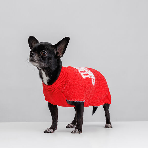 Свитер для собак Merry Christmas, M, 27 см, красный