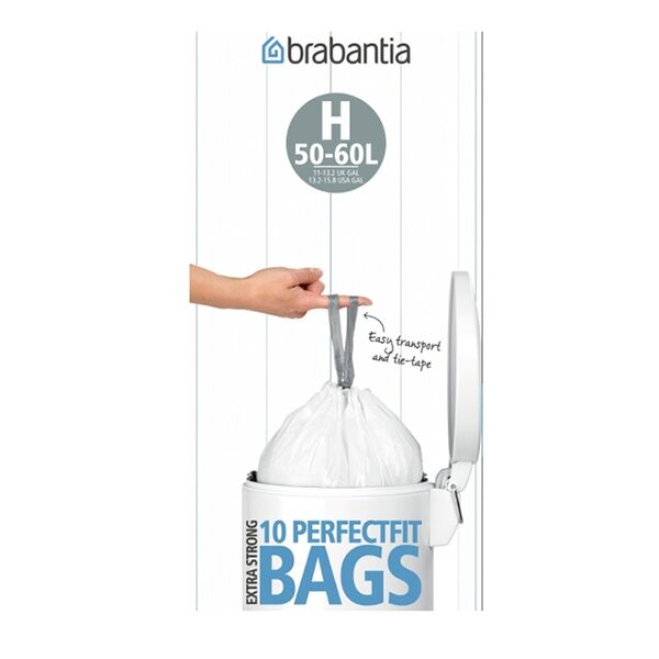 Пакет пластиковый Brabantia H 50-60 л 10 шт, Китай