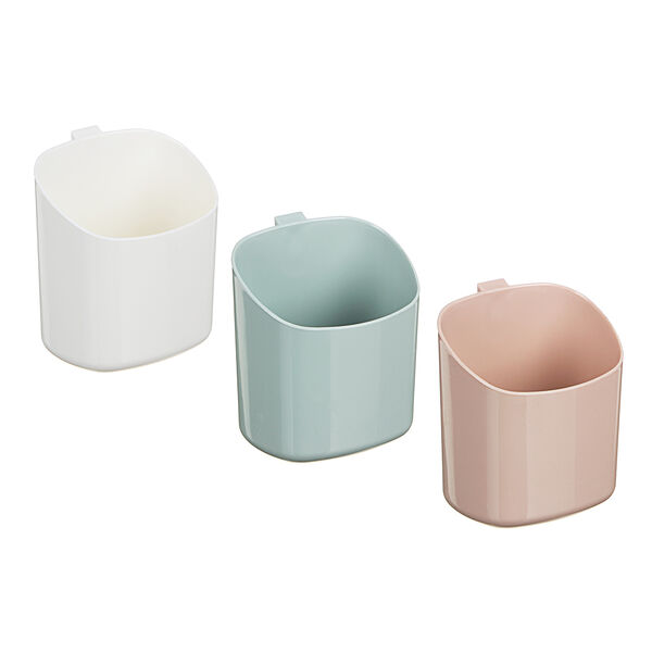 Vetta стакан для ванной комнаты, самоклеящийся, пластик, 11,5х8х 9,5см, 3 цвета в ассортименте