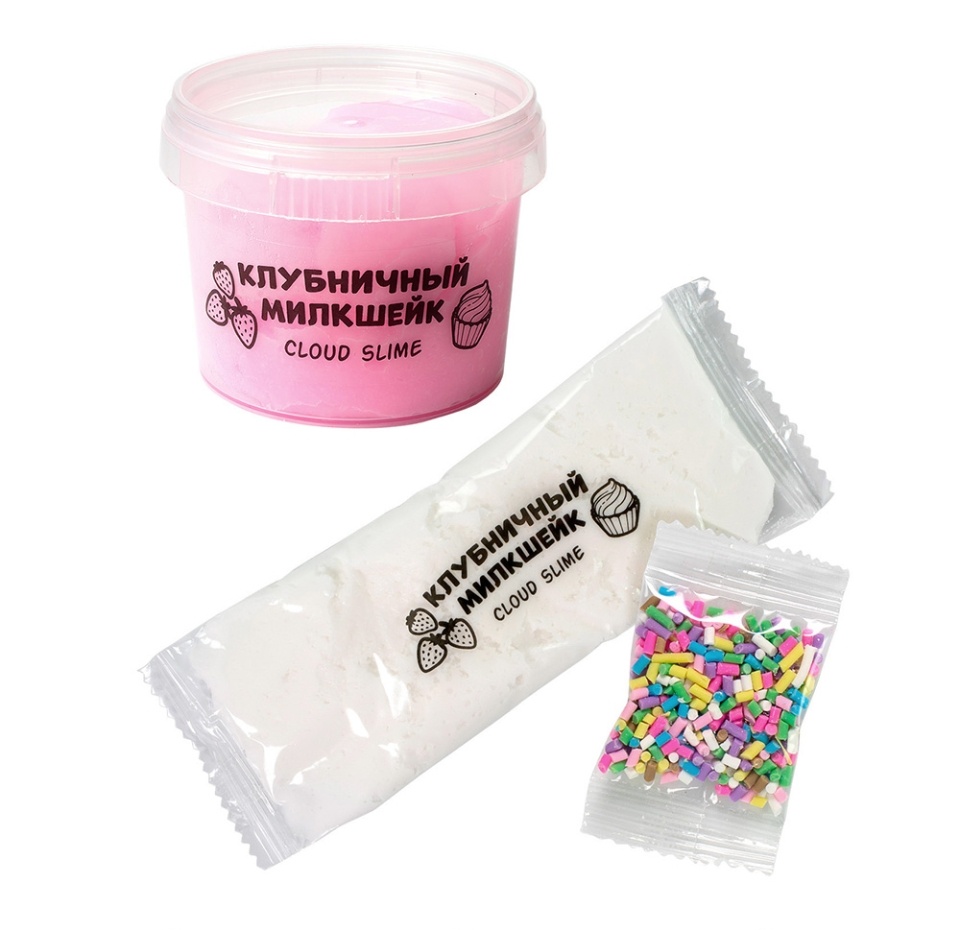 

Игрушка Slime Десерт мини Клубничный милкшейк 165г, Россия