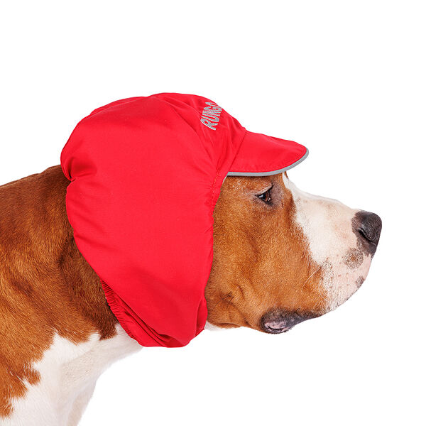 Шапка теплая для собак XL, красная
