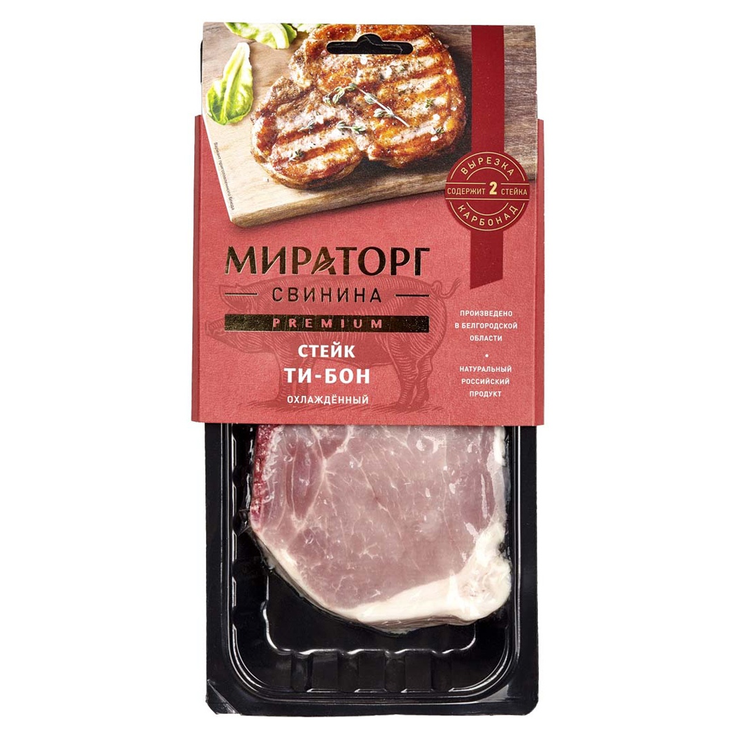 

Стейк свиной Мираторг Ти-бон охлажденный, 310 г