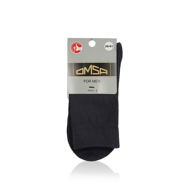 Мужские носки Omsa Eco трикотажные , 401 , Grigio Scuro , р.39-41