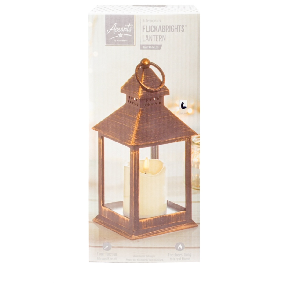 

Подсвечник "Фонарь рождественский" со свечой 1 шт "Коллекция Традиции" Premier 24 см, Великобритания