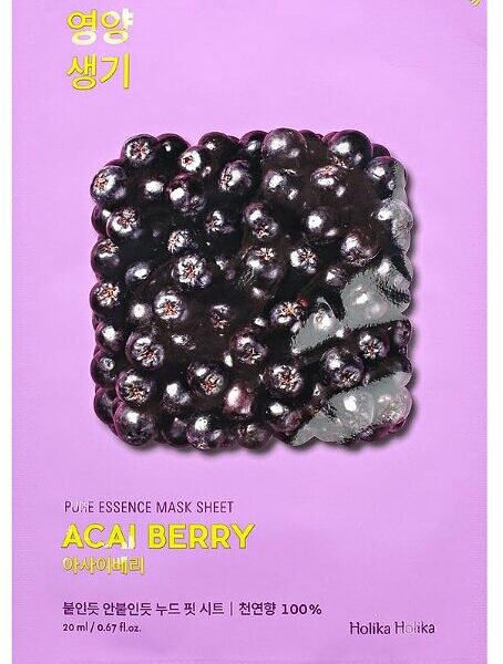 Тканевая маска Holika Holika Pure Essence Acai Berry