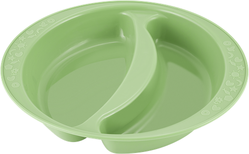 Тарелка детская 365 ДНЕЙ 240мл двухсекционная, в ассортименте, Арт. LA110010050/Л