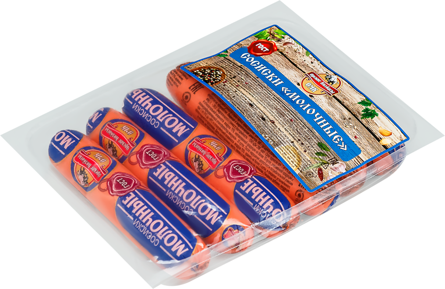 

Сосиски Орские Колбасы Молочные 350 г