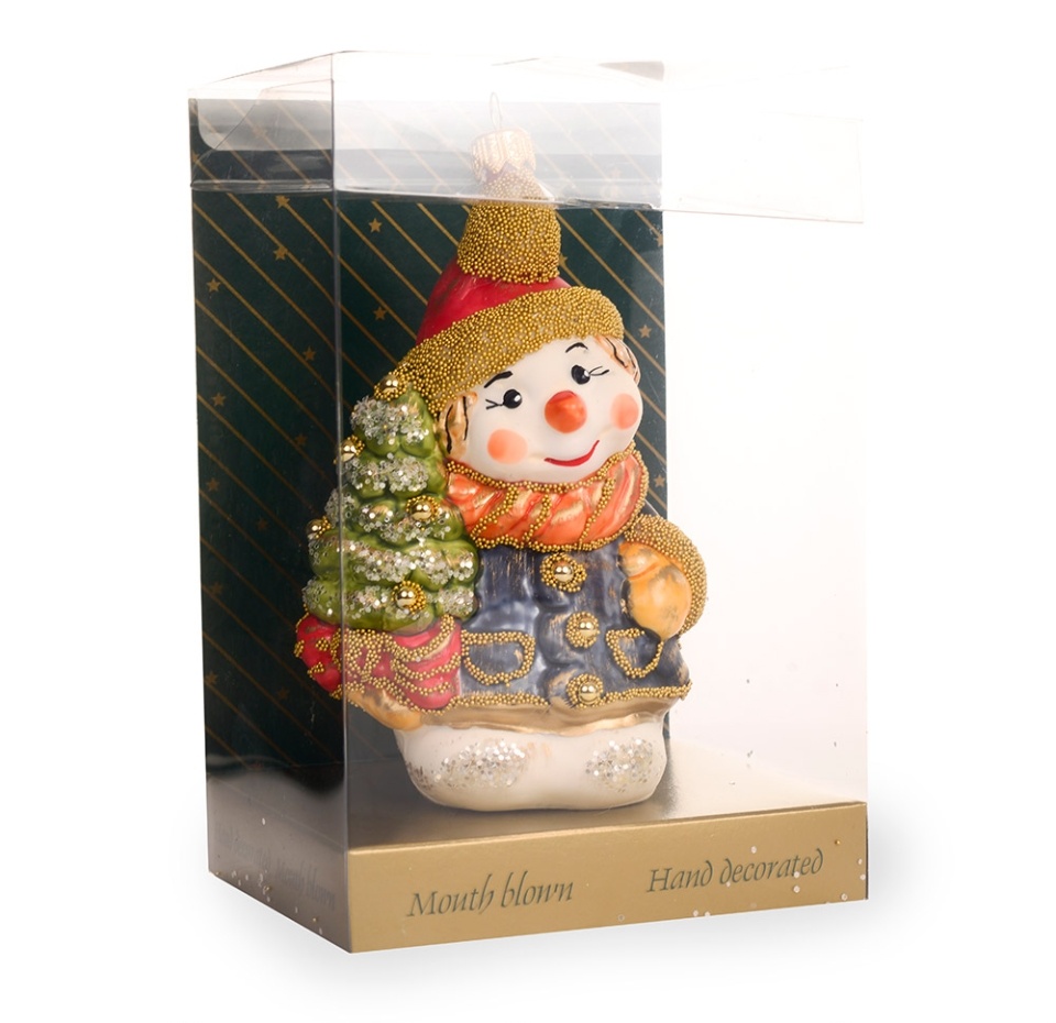 

Игрушка для елки Irena Снеговик с ёлочкой