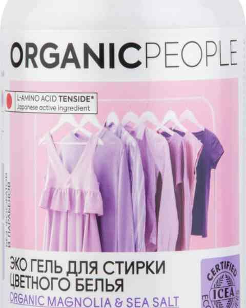 Экогель для стирки цветного белья Organic Magnolia & Sea Salt, Organic people