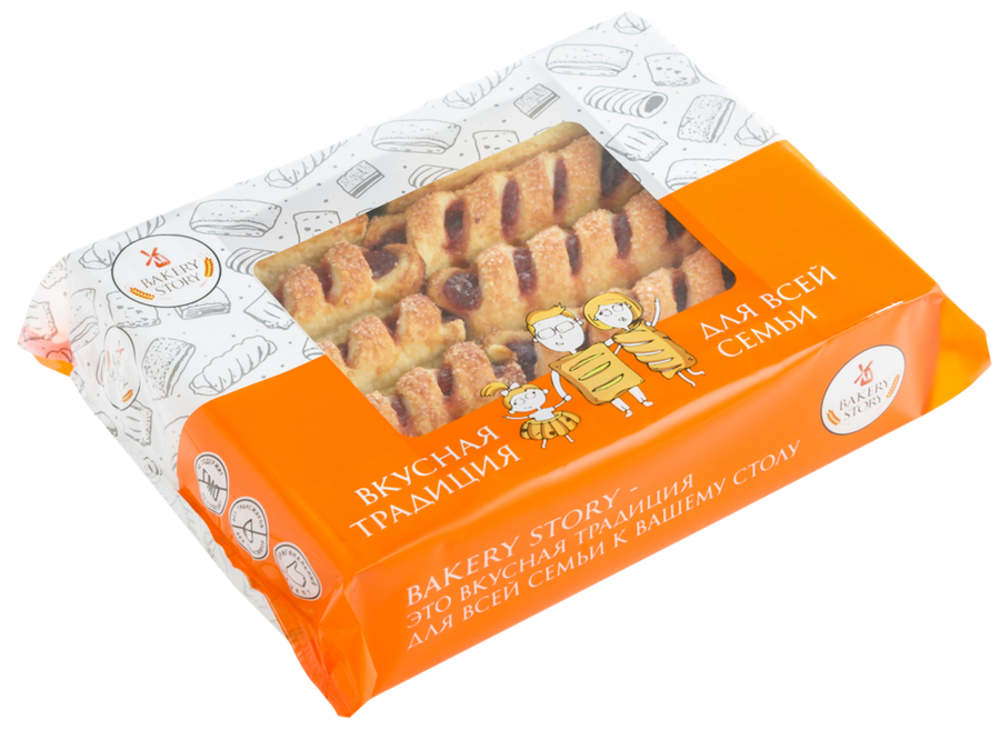 

Печенье Bakery Story Трубочка брусника 500г
