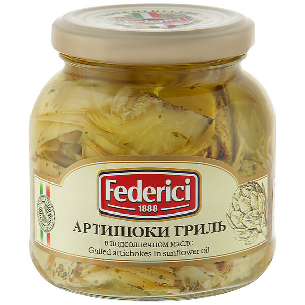 Артишоки гриль Federici в подсолнечном масле