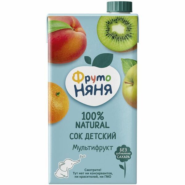 Сок ФрутоНяня яблоко-банан-манго, 500мл