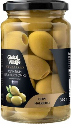 Оливки Global Village Selection Halkidiki без косточки