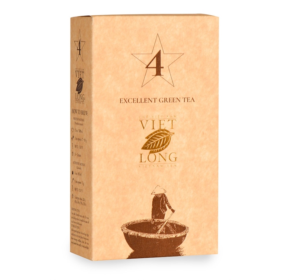 

Чай зеленый №4 нежные верхушки чайного куста к/п, VIET LONG, 50 г, Вьетнам