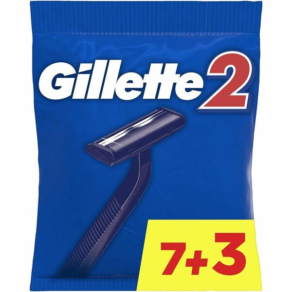 Бритвенный станок Gillette 2 одноразовый, 10 шт.
