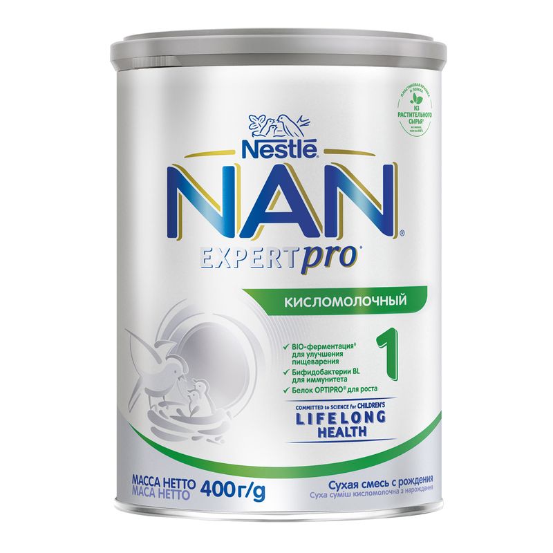 

Смесь сухая NAN Expertpro 1 кисломолочная с рождения 400 г