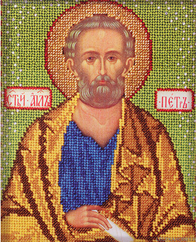 В332 Набор для вышивания бисером Кроше 'Св. Петр'12х14,5 см