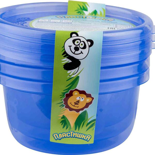 Комплект контейнеров детские Пластишка, 3×0,25 см