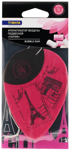 

Ароматизатор автомобильный LENTA Париж картон Арт. 1120048