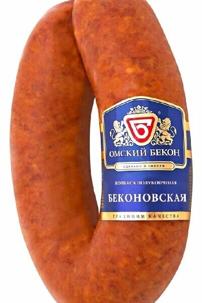 Колбаса полукопченая Омский бекон Беконовская