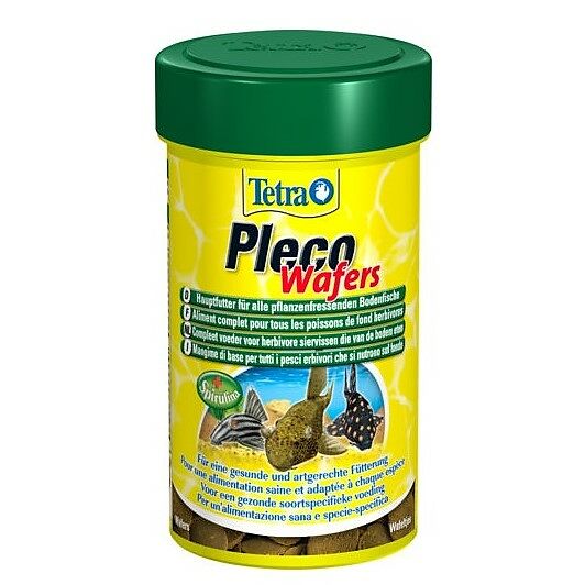 Корм Tetra Pleco Veggie Wafers для питающихся на дне рыб (пластины)