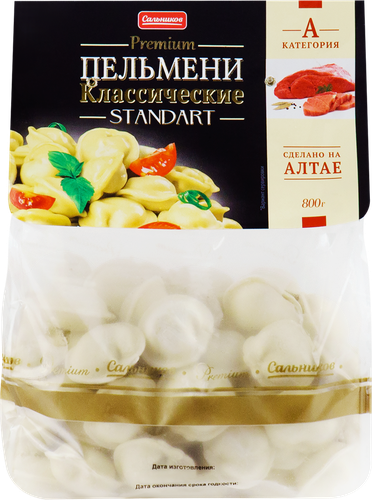 

Пельмени Сальников Классические Premium 800 г