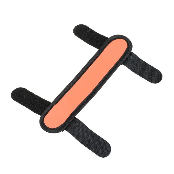 Накладка на ошейник светящаяся оранжевая 14,5 см