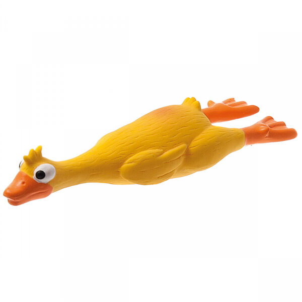 Игрушка для собак ZooOne Утка малая из латекса, 14 см