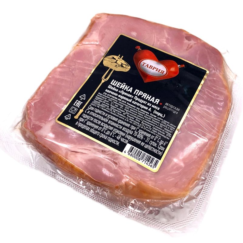

Шейка Таврия Пряная варено-копченая 300 г