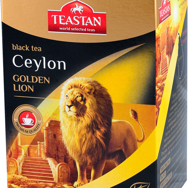 Чай черный TEASTAN Золотой лев Цейлонский листовой