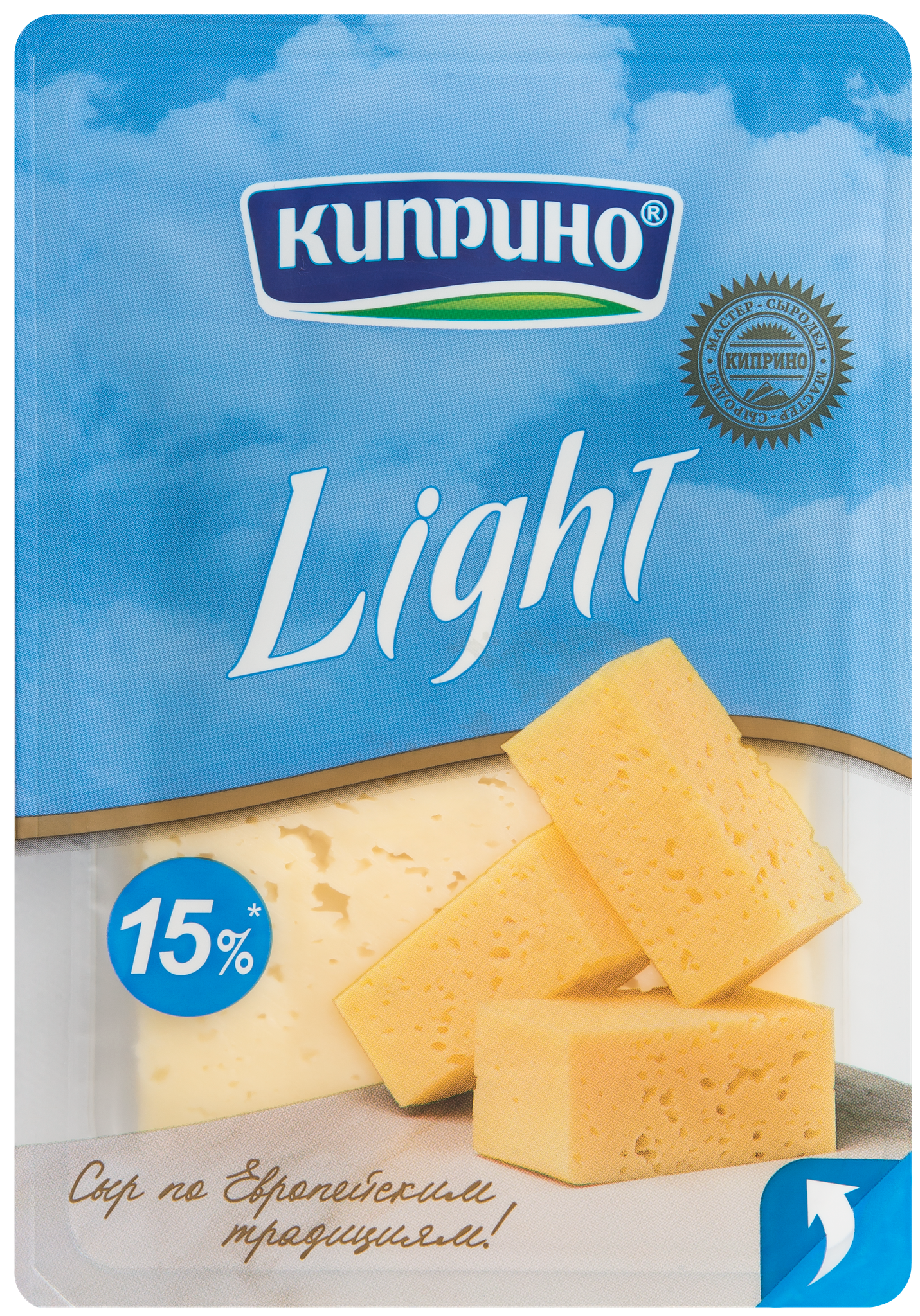 

Сыр Light Киприно 15%, нарезка 125 г