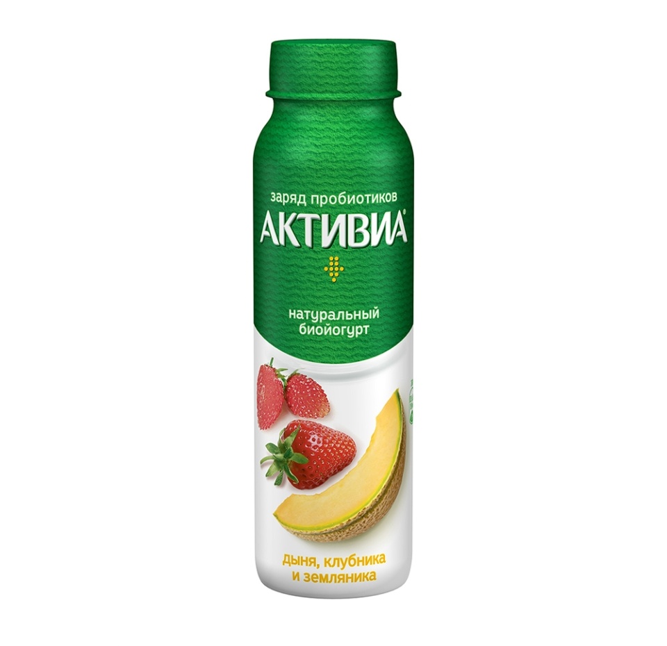 

Йогурт питьевой натуральный Активиа Дыня-клубника-земляника 2% 260 г