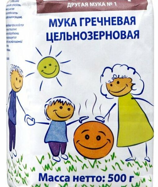 Мука гречневая Гарнец цельнозерновая без глютена