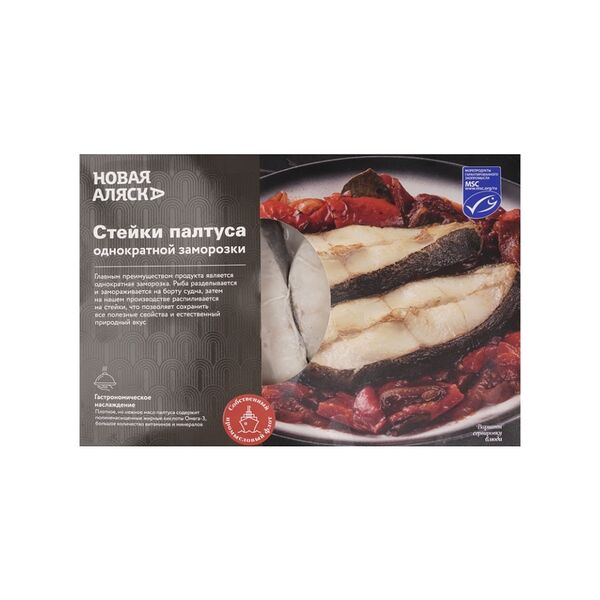 Палтус синекорый Новая аляска стейк 600 г