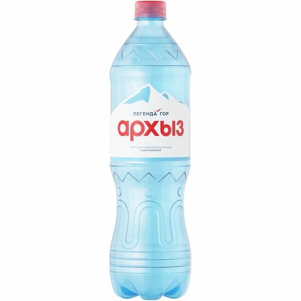 Вода минеральная ЛЕГЕНДА ГОР АРХЫЗ природная столовая газированная, 1.5л