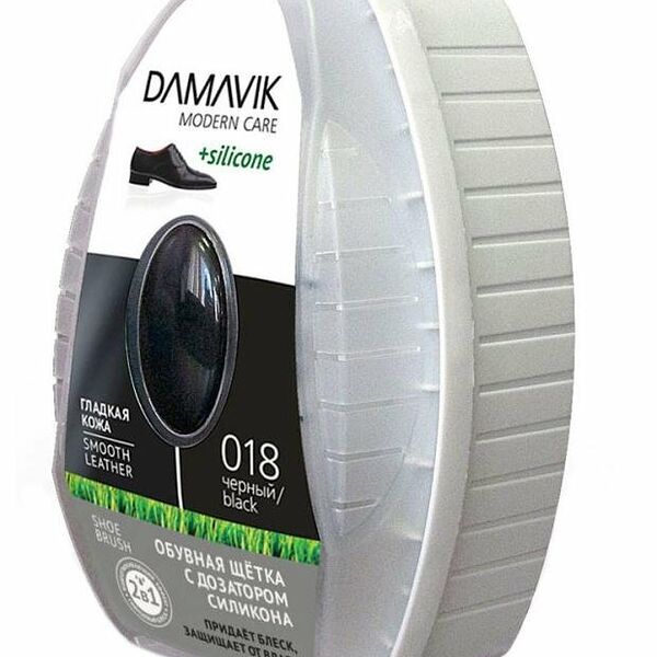 Губка для обуви Dаmаvік с дозатором силикона черная