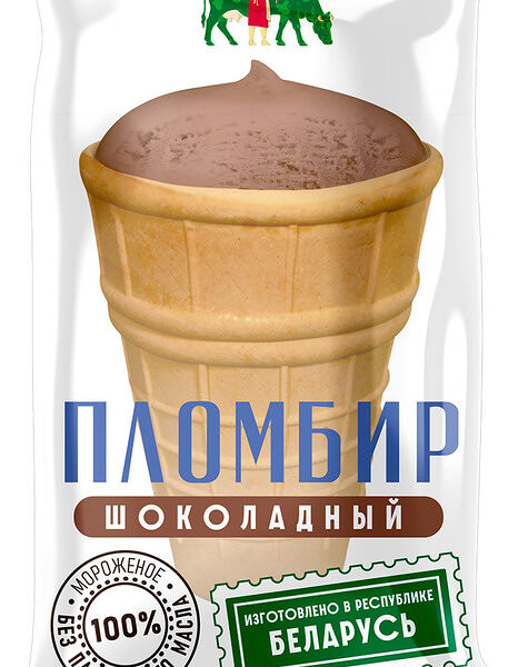 Мороженое Зелёна-бурёна шоколадное