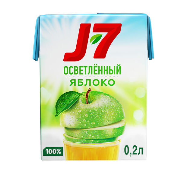Сок J7 Яблоко осветленный без сахара
