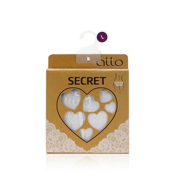 Женские трусы - бразилиана Atto Secret , Белый , L