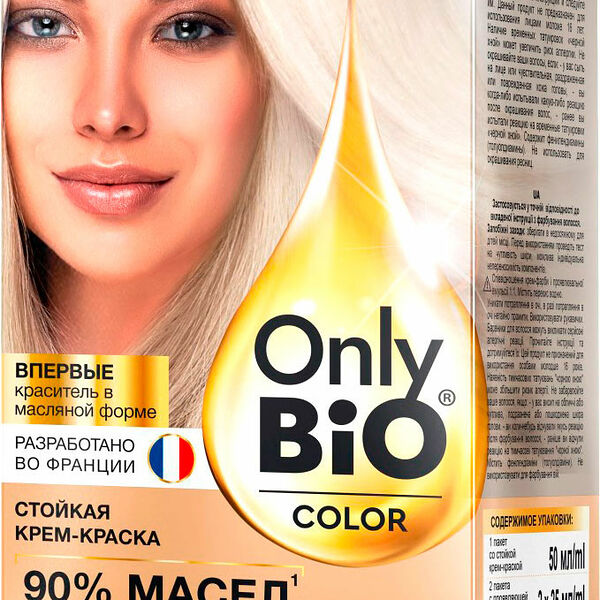 Краска для волос Only Bio Color т9.1 Пепельный блондин
