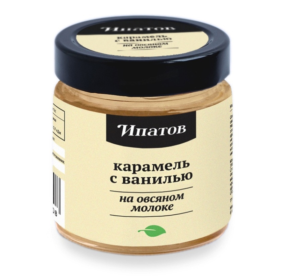 

Карамель Ипатов на овсяном молоке с ванилью 200г, Россия