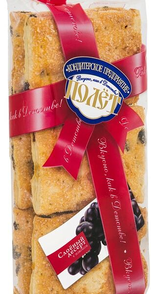 Десерт Полет Слоеный с изюмом 220г