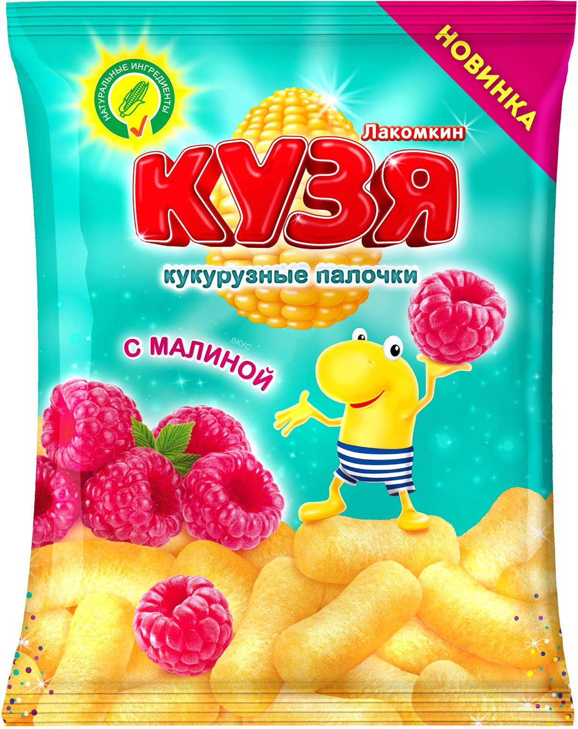 

Кукурузные палочки Кузя Лакомкин со вкусом малины