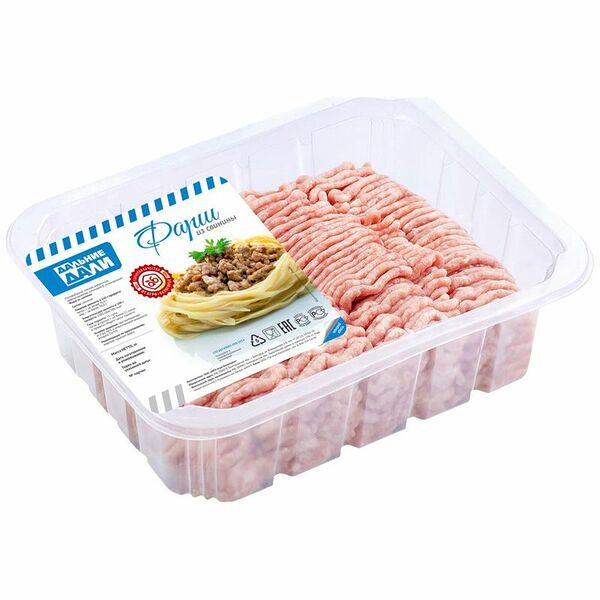 Фарш Агро-Белогорье Дальние Дали из свинины полуфабрикат