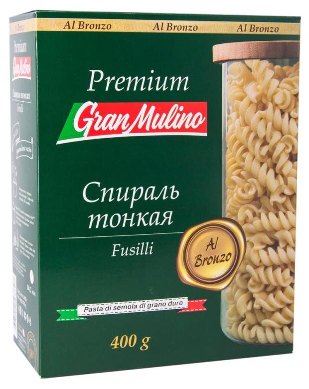 

Макаронные изделия Granmulino Premium Спираль 400 г