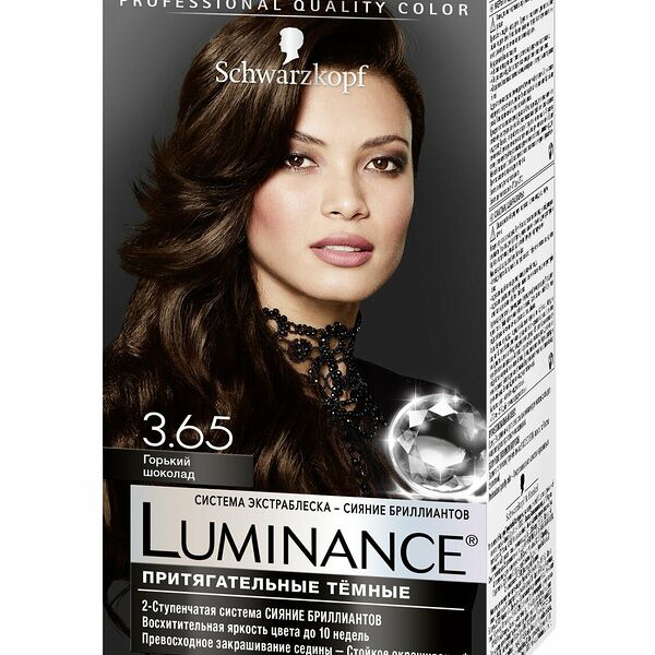 Краска для волос SCHWARZKOPF Luminance Color 3.65 Горький шоколад