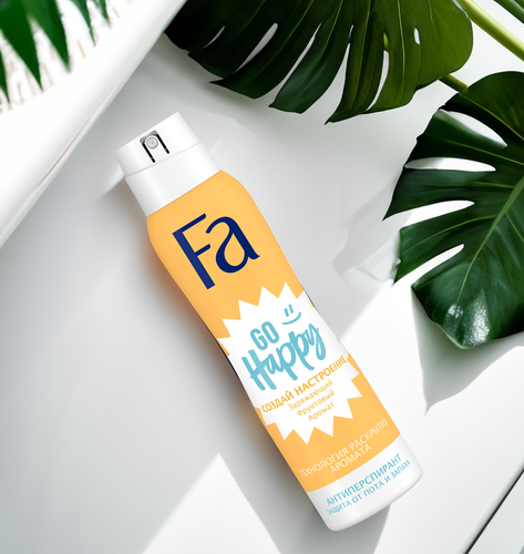 

Антиперспирант Фа Go Happy Создай настроение Заряжающий фруктовый аромат 150 мл