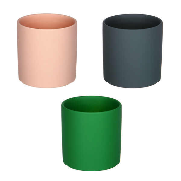 Кашпо Inbloom керамическое пастель 14х14х14 см, в ассортименте