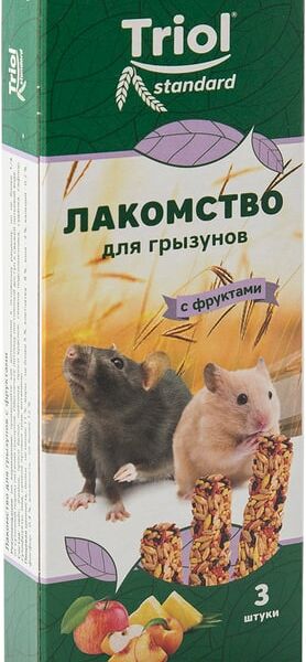 Лакомство для грызунов Triol с фруктами 80г